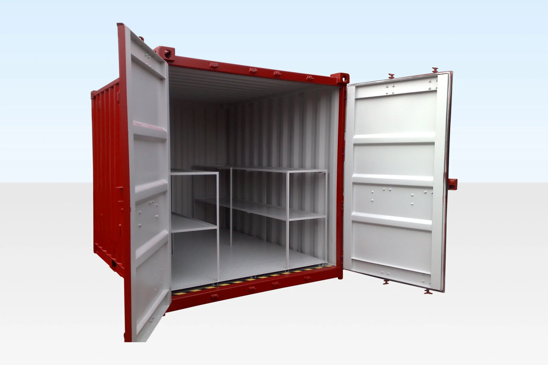 Conteneur magasin à plancher plat avec fosses de rétention – Image 2