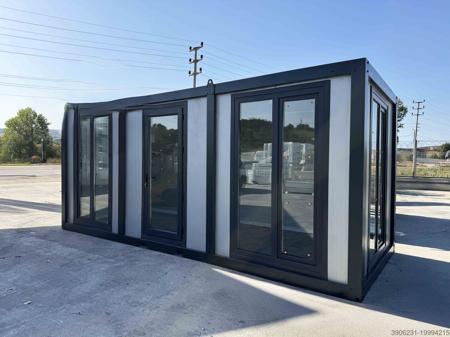 Conteneur d'habitation | Container bureau | Container de chantier | Modèle GRIS-1 | 240cm x 600cm