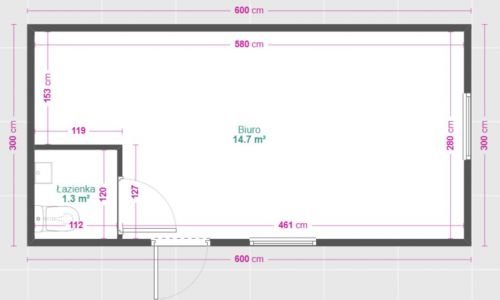 Container de bureau de 18 m² avec toilettes – Image 8