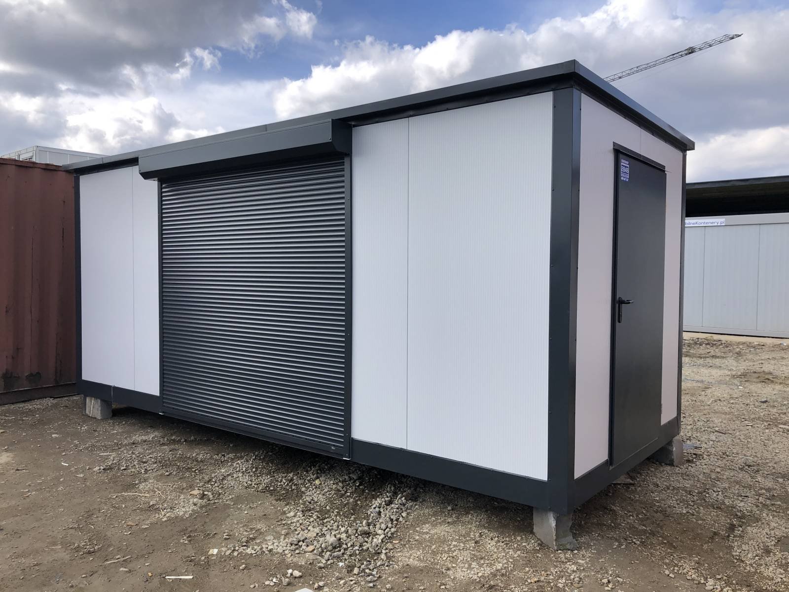Conteneur commercial avec volet roulant 2,5 x 6m – Image 2