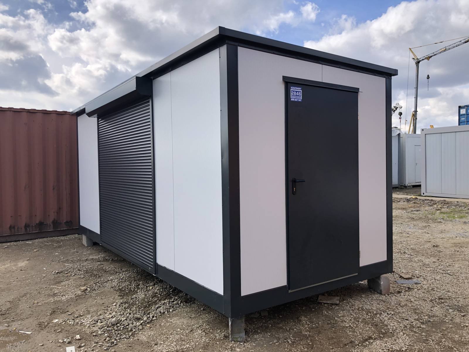 Conteneur commercial avec volet roulant 2,5 x 6m – Image 6