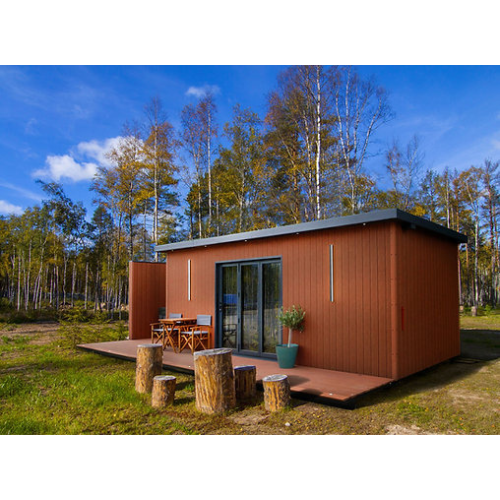 Conteneur maison pour espace de vie extérieur moderne et élégant