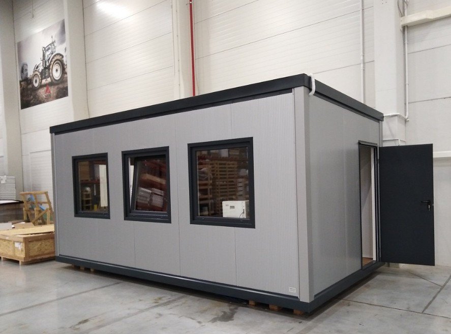 Conteneur de bureau 18 m² — 6,00 × 3,00 × 2,80 m