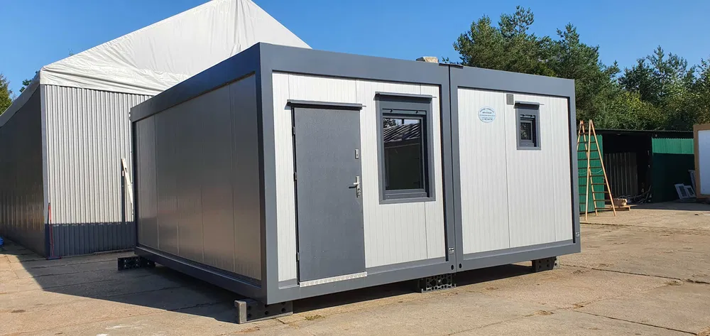 Conteneur Maison mobile habitable toute l'année, conteneur de 35 m²
